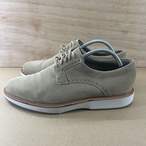 Allen‎ Edmonds Brooklyn Light Men Size 10 Shoes Light Brown Suede Derby Oxford main image 8